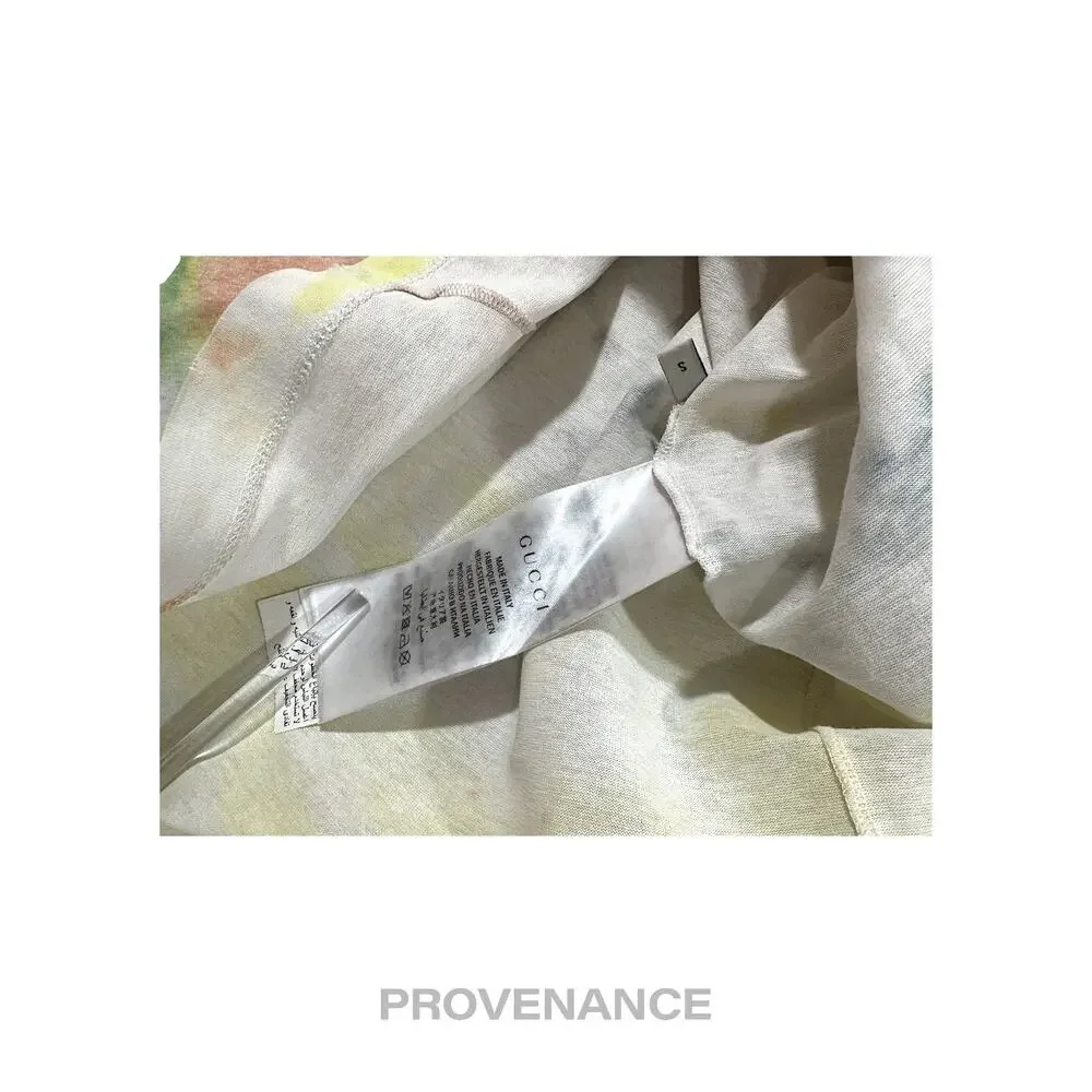 🔴 Gucci GG Vintage Logo T-Shirt - Tie Dye White S